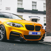 BMW F87 M2 N55 & F22/F23 2 Series Gloss Black OEM M2 Style Double Slat Front Grilles