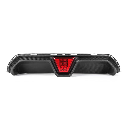 BMW F90 M5 LCI Pre Preg Carbon Fibre CS Style Rear Diffuser With LED