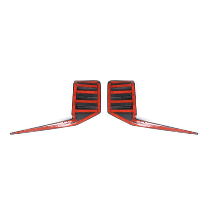 BMW G87 M2 Pre Preg Carbon Fibre Performance Style Rear Rear Bumper Inserts