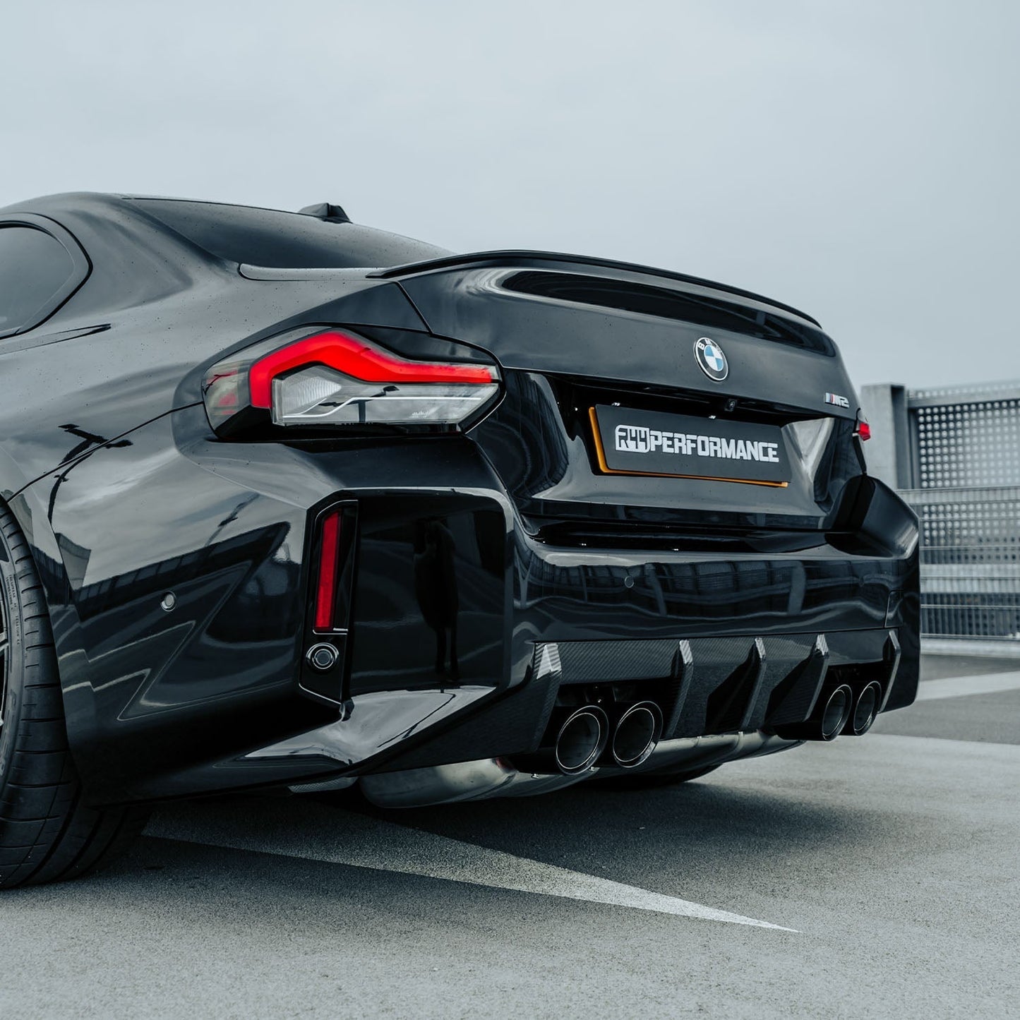 BMW G87 M2 Pre Preg Gloss Carbon Fibre OEM Style Rear Diffuser