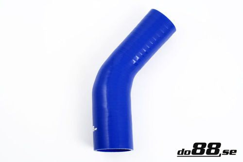 Wąż silikonowy kolanko redukcyjne do88 Niebieski BR45G19-25