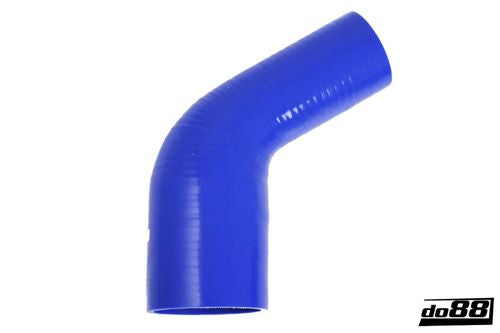 Wąż silikonowy kolanko redukcyjne do88 Niebieski BR60G63-89