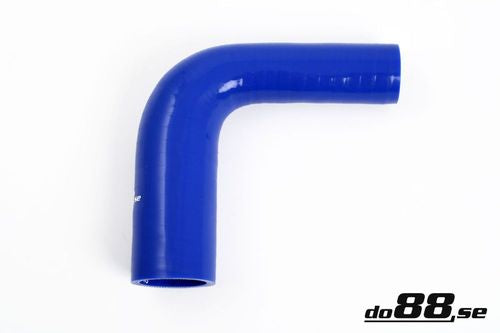Wąż silikonowy kolanko redukcyjne do88 Niebieski BR90G25-35