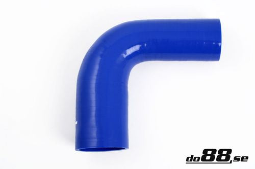 Wąż silikonowy kolanko redukcyjne do88 Niebieski BR90G45-63