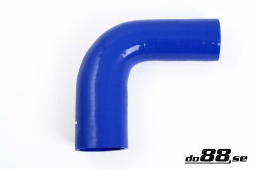 Wąż silikonowy kolanko redukcyjne do88 Niebieski BR90G48-54
