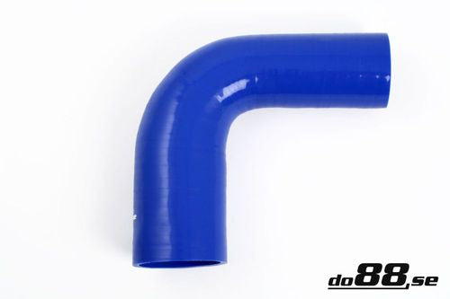 Wąż silikonowy kolanko redukcyjne do88 Niebieski BR90G54-63
