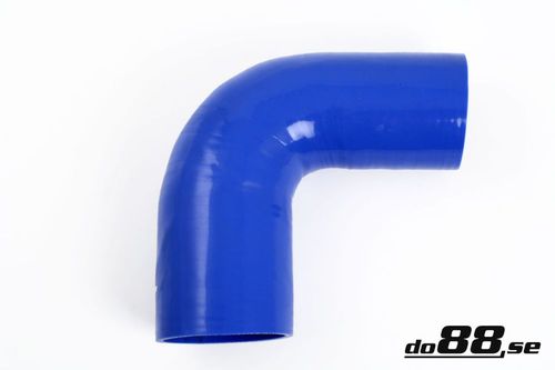 Wąż silikonowy kolanko redukcyjne do88 Niebieski BR90G76-83