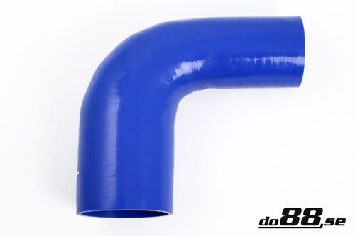 Wąż silikonowy kolanko redukcyjne do88 Niebieski BR90G80-102