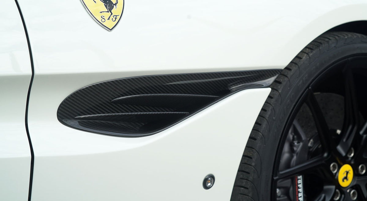 NOVITEC Wkłady wylotów powietrza przednich błotników carbon – Ferrari Portofino – zdjęcie 2