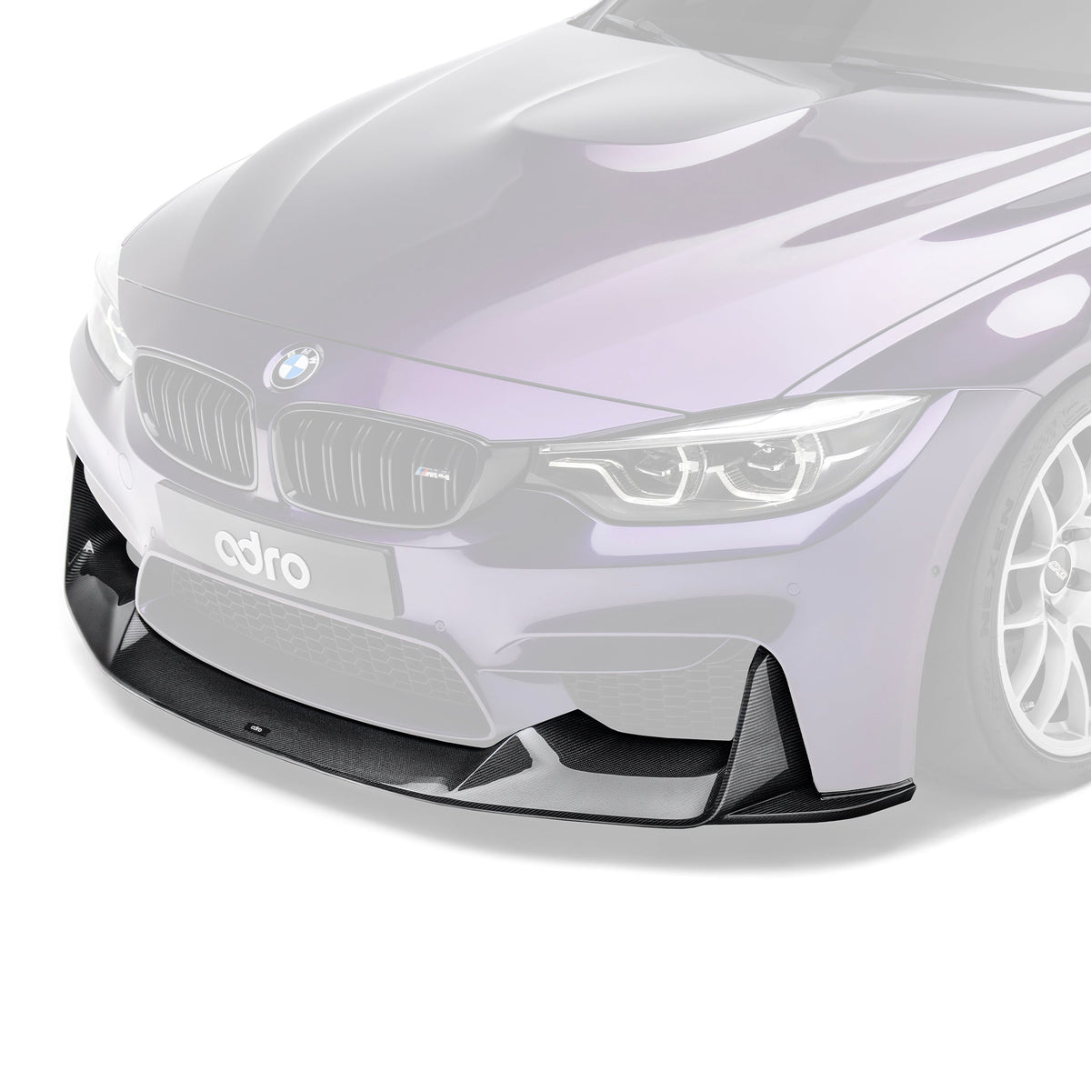 BMW F80 M3/F82 M4 – przedni splitter V2 Final Edition carbon ADRO