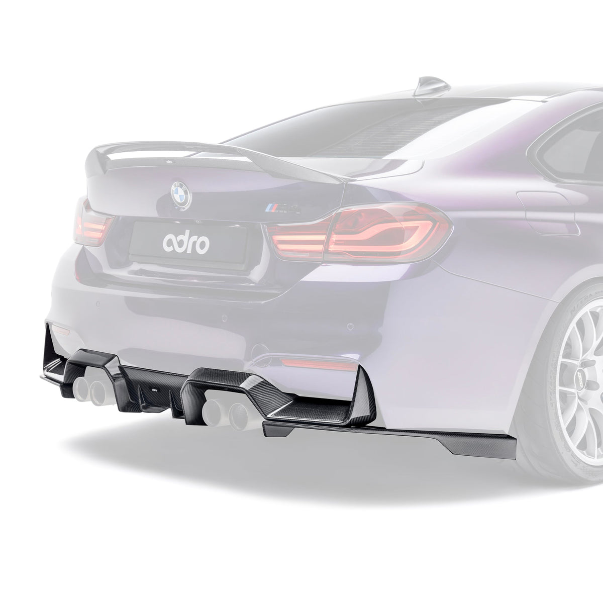 BMW F80 M3/F82 M4 – dyfuzor tylny V2 Final Edition carbon ADRO