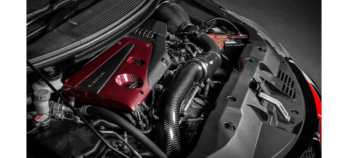 Eventuri Karbonowa rura MAF V2 wraz z zestawem silikonowych przewodów Honda Civic FK2 Type R - EVE-FK2-CF-MAF