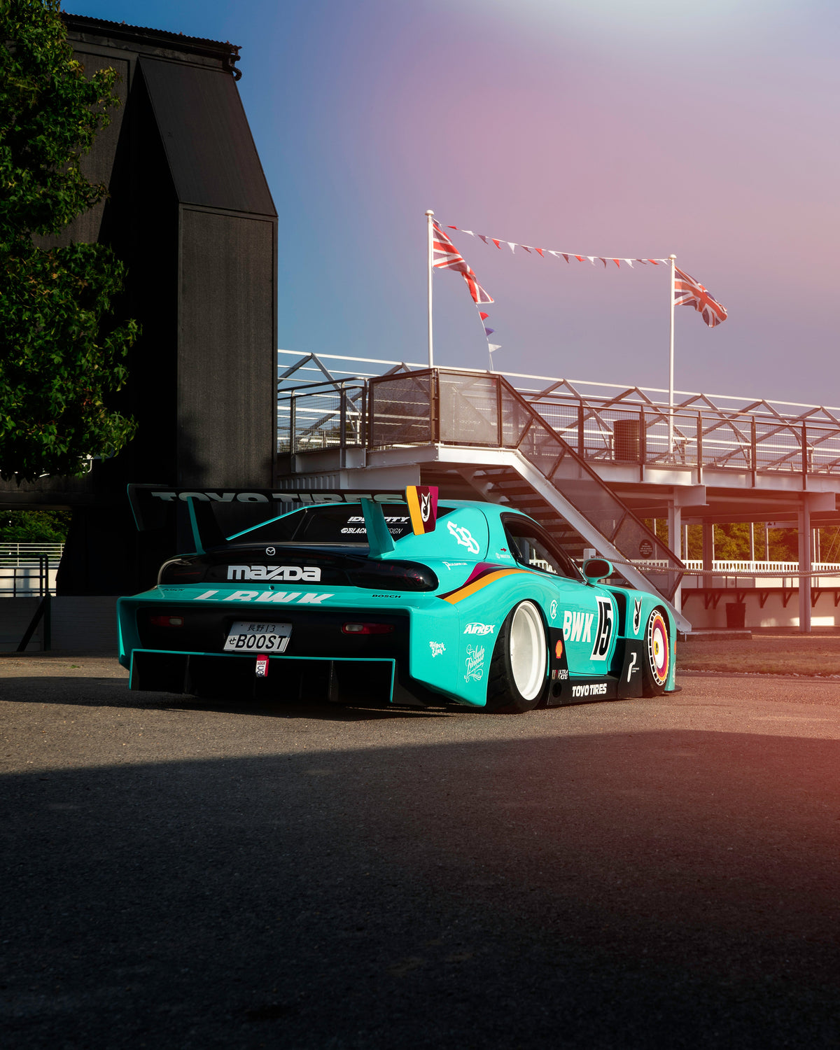 Mazda RX-7 FD – bodykit widebody LB-Super Silhouette FRP Liberty Walk – zdjęcie 17