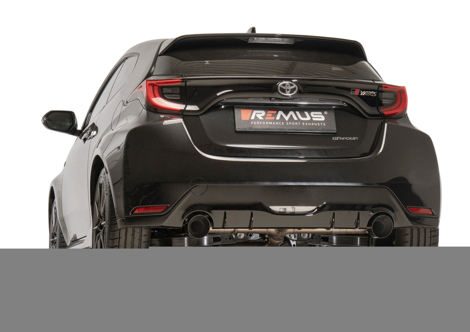 Wydech Remus RACING GPF-Back dla Toyota Yaris GR, 4WD, Typ(e) XPA1G, 1.6l z GPF – brak homologacji (EEC-)