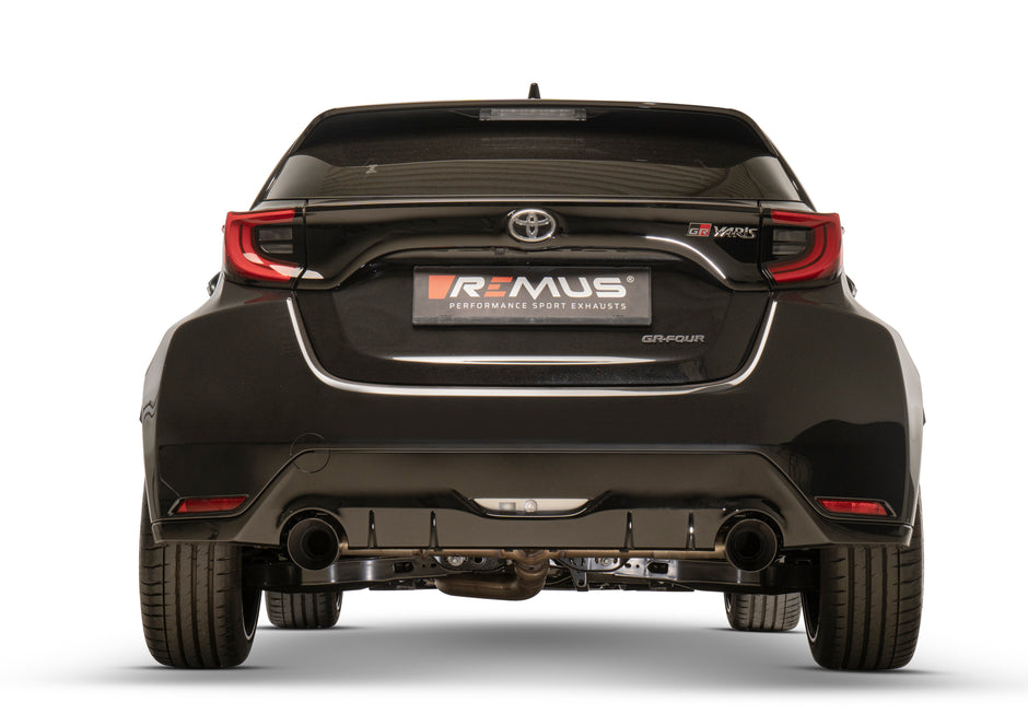 Wydech Remus RACING GPF-Back dla Toyota Yaris GR, 4WD, Typ(e) XPA1G, 1.6l z GPF – brak homologacji (EEC-)