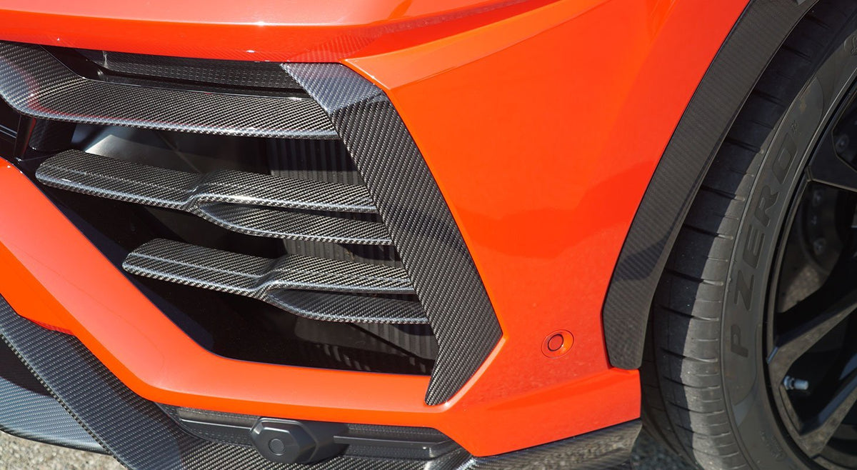 NOVITEC Zewnętrzne nakładki przedniego zderzaka carbon – Lamborghini Urus – zdjęcie 2