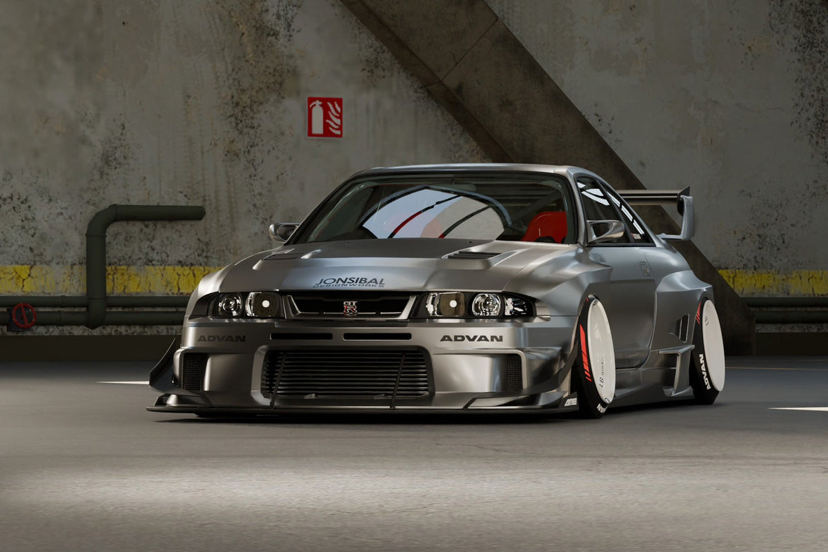 Nissan Skyline GT-R R33 – bodykit widebody LB-Silhouette WORKS Liberty Walk – zdjęcie 4