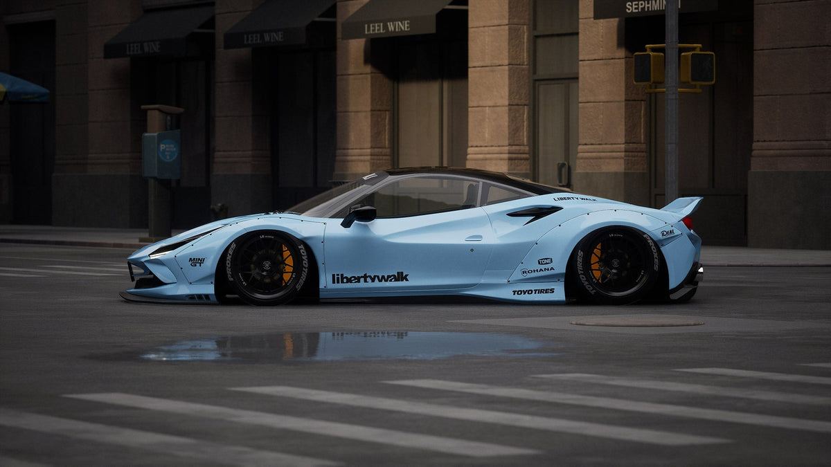 Ferrari F8 Tributo – bodykit widebody LB-WORKS V2 FRP Liberty Walk – zdjęcie 3