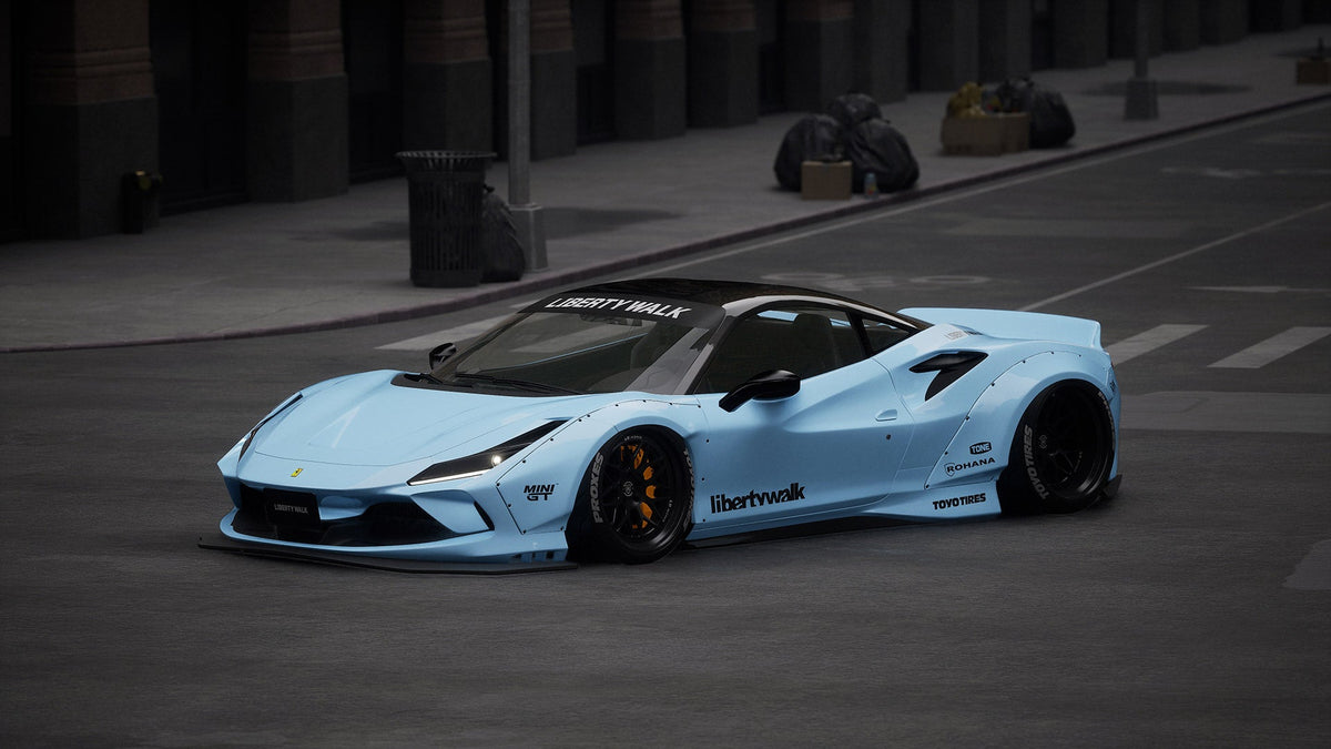 Ferrari F8 Tributo – bodykit widebody LB-WORKS V2 FRP Liberty Walk – zdjęcie 1
