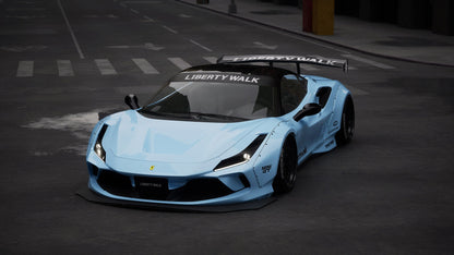 Ferrari F8 Tributo – bodykit widebody LB-WORKS V1 carbon Liberty Walk – zdjęcie 3