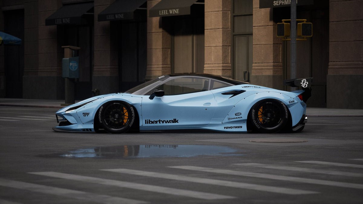 Ferrari F8 Tributo – bodykit widebody LB-WORKS V1 carbon Liberty Walk – zdjęcie 2