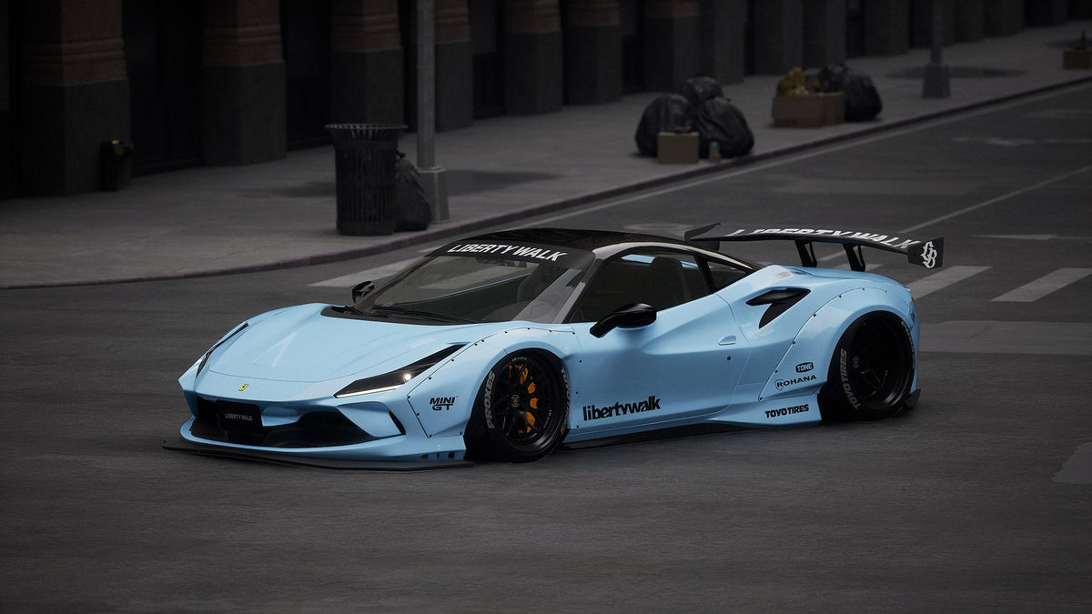 Ferrari F8 Tributo – bodykit widebody LB-WORKS V1 carbon Liberty Walk – zdjęcie 5