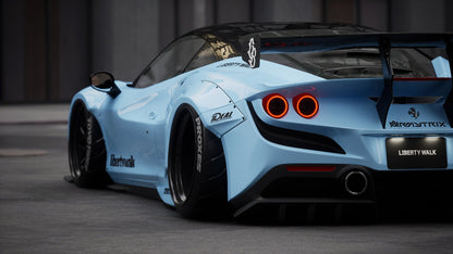 Ferrari F8 Tributo – bodykit widebody LB-WORKS V1 carbon Liberty Walk – zdjęcie 4