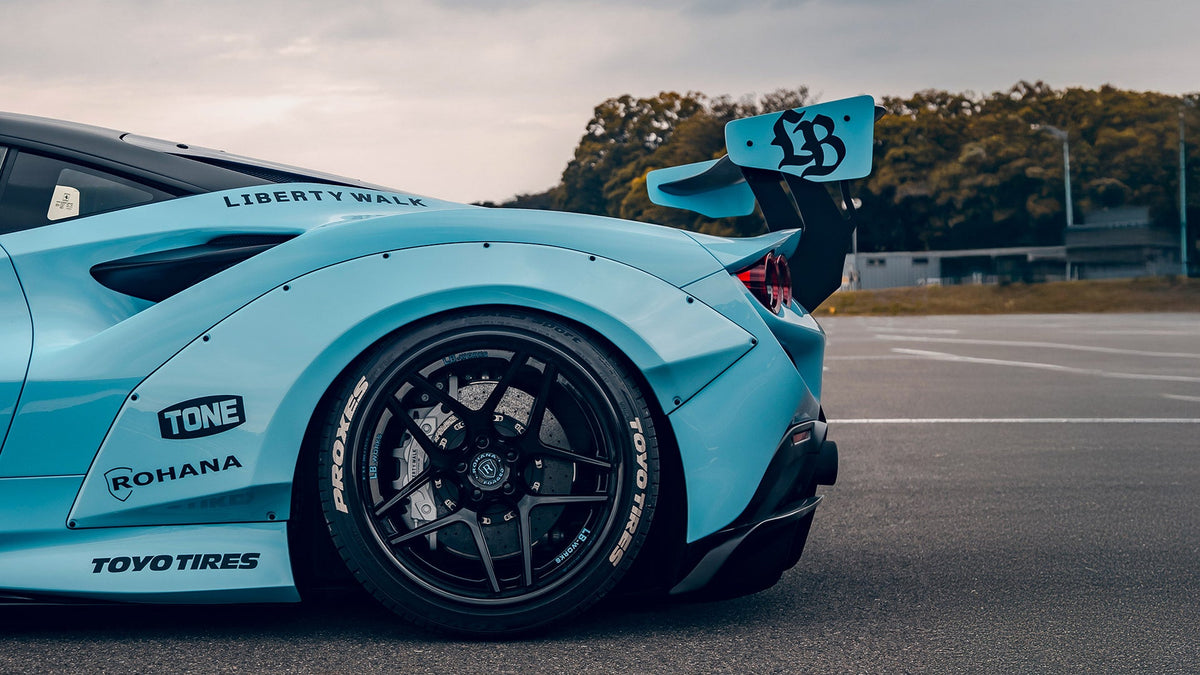 Ferrari F8 Tributo – bodykit widebody LB-WORKS V1 FRP Liberty Walk – zdjęcie 13