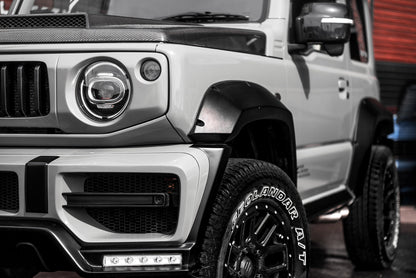 Suzuki Jimny (JB64/JB74) – bodykit widebody LB-Nation Type 2 Premium maska carbon FRP + carbon Liberty Walk – zdjęcie 11