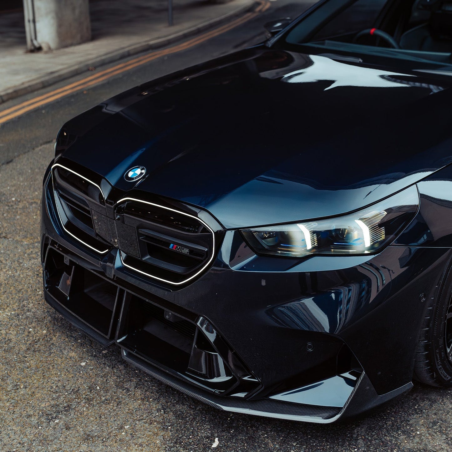 MHC+ BMW G90 & G99 M5 Pre Preg Carbon Fibre Performance Style Front Splitter