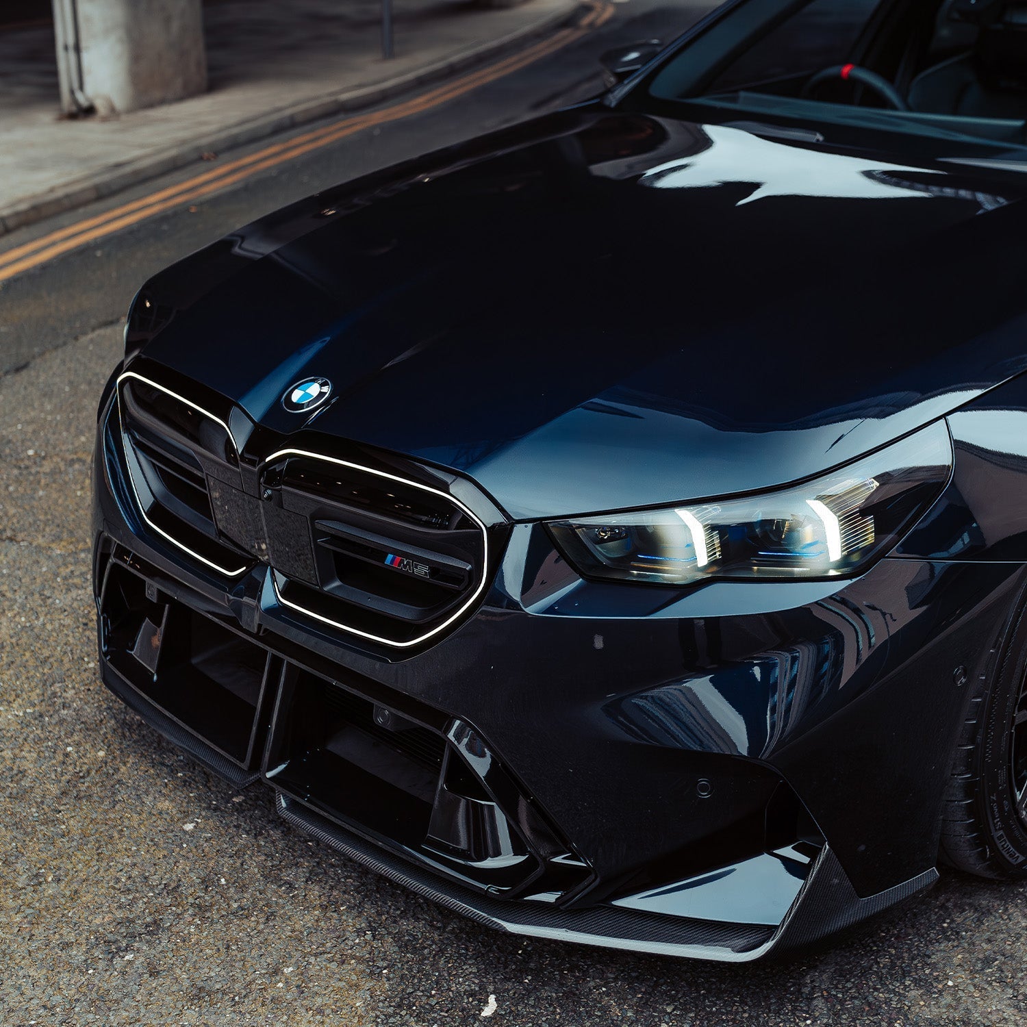 MHC+ BMW G90 & G99 M5 Pre Preg Carbon Fibre Performance Style Front Splitter
