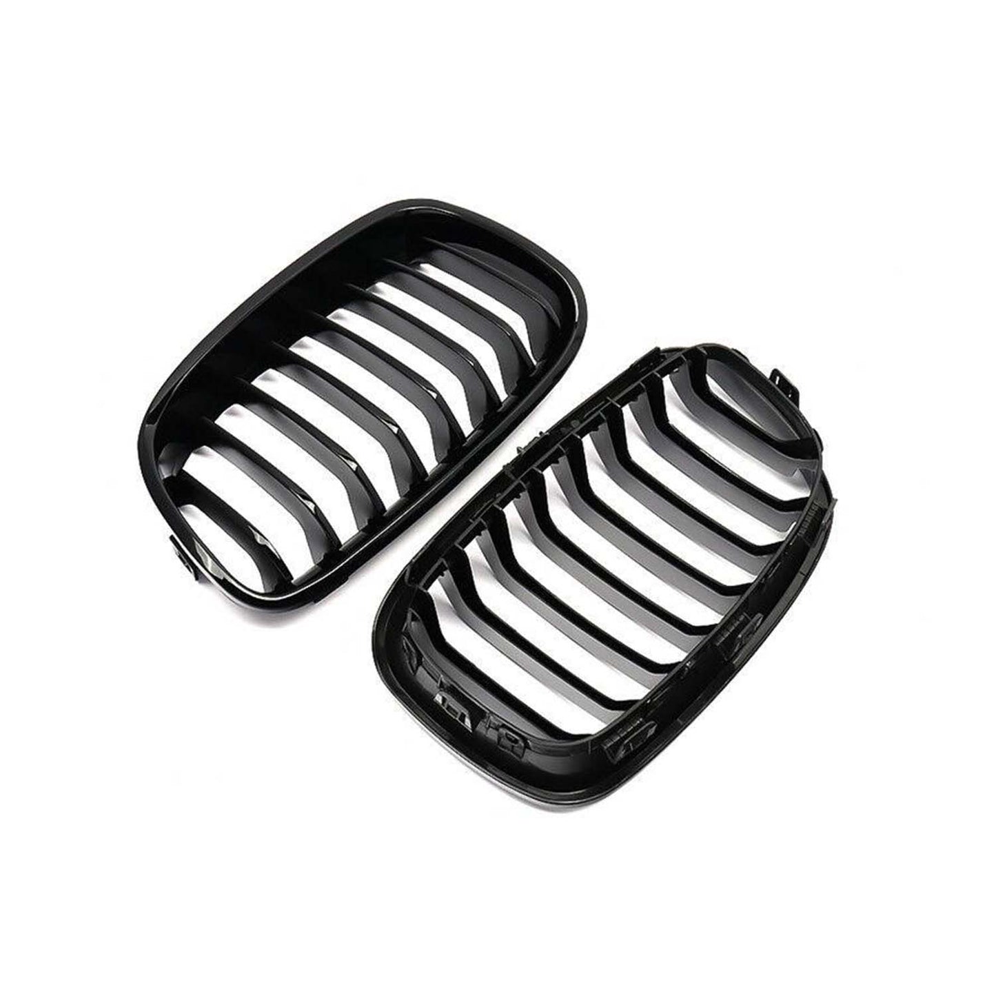 MHC Black BMW F20 & F21 1 Series Pre-LCI Gloss Black Single Slat Front Grilles