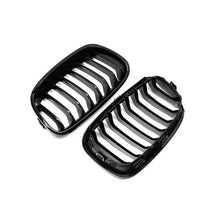 MHC Black BMW F20 & F21 1 Series Pre-LCI Gloss Black Single Slat Front Grilles