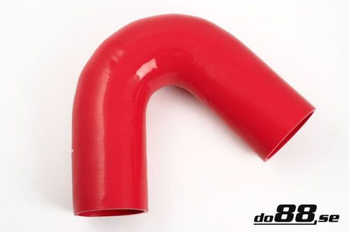 Wąż silikonowy kolanko do88 Czerwony RB135G102