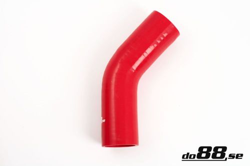 Wąż silikonowy kolanko do88 Czerwony RB45G60