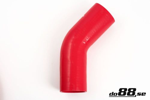 Wąż silikonowy kolanko do88 Czerwony RB45G76