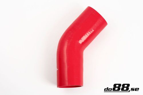 Wąż silikonowy kolanko do88 Czerwony RB45G89