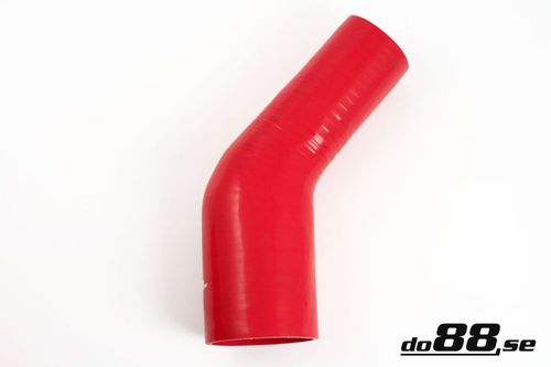 Wąż silikonowy kolanko redukcyjne do88 Czerwony RBR45G89-102