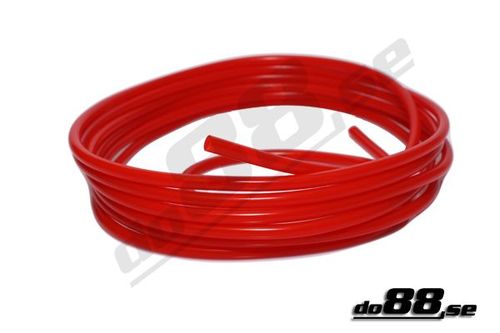 Wąż silikonowy podciśnieniowy (na metry) do88 Czerwony RV2x2