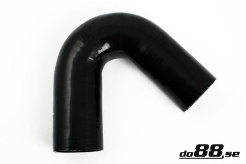 Wąż silikonowy kolanko do88 Czarny SB135G102