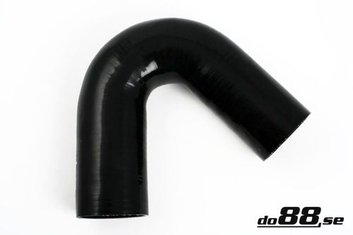 Wąż silikonowy kolanko do88 Czarny SB135G108