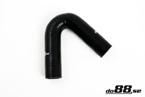 Wąż silikonowy kolanko do88 Czarny SB135G22