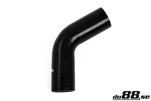 Wąż silikonowy kolanko do88 Czarny SB60G51