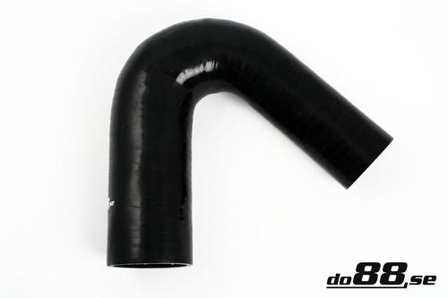 Wąż silikonowy kolanko redukcyjne do88 Czarny SBR135G51-63