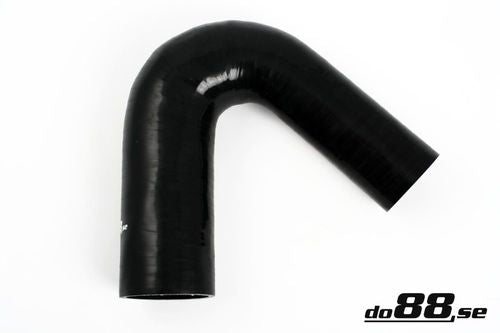 Wąż silikonowy kolanko redukcyjne do88 Czarny SBR135G60-63