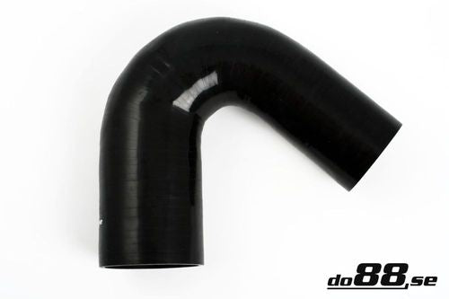 Wąż silikonowy kolanko redukcyjne do88 Czarny SBR135G63-76