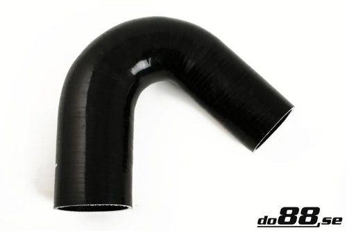 Wąż silikonowy kolanko redukcyjne do88 Czarny SBR135G76-89