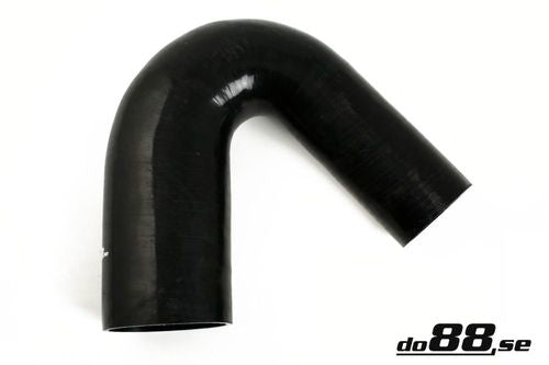 Wąż silikonowy kolanko redukcyjne do88 Czarny SBR135G89-102