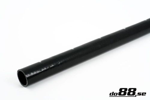 Wąż silikonowy prosty (na metry) do88 Czarny SL45