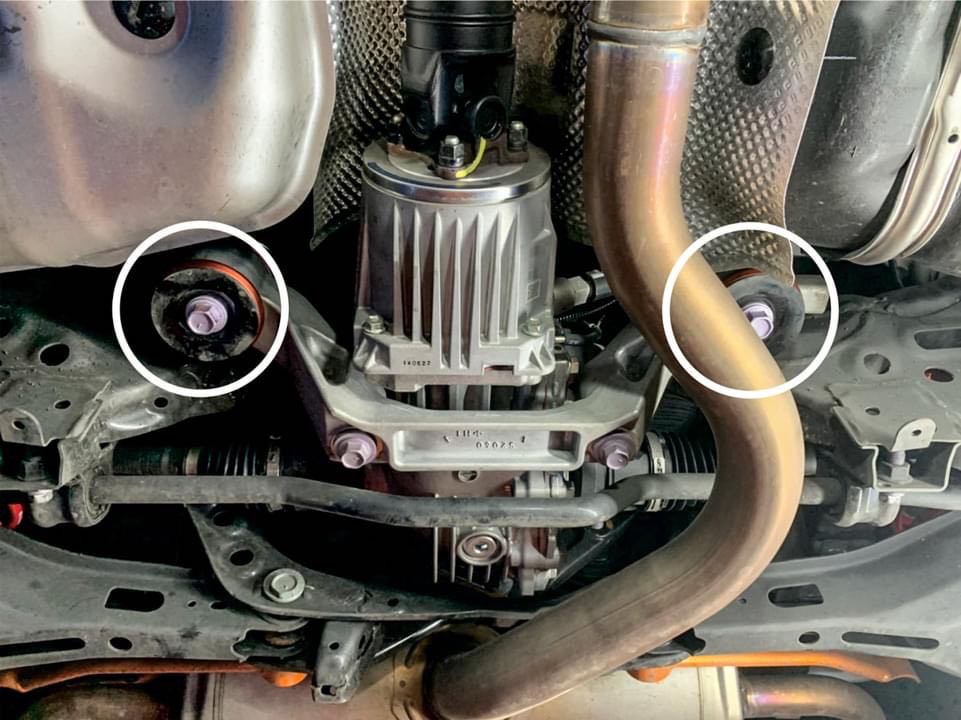 AIRTEC Motorsport Wkładki usztywniające tylnego dyferencjału do Toyota Yaris GR (2)